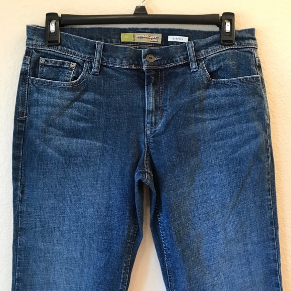 Old Navy Denim Blue Jeans Womens Size 10 Straight Leg Low Waist y2k - Picture 3 of 16